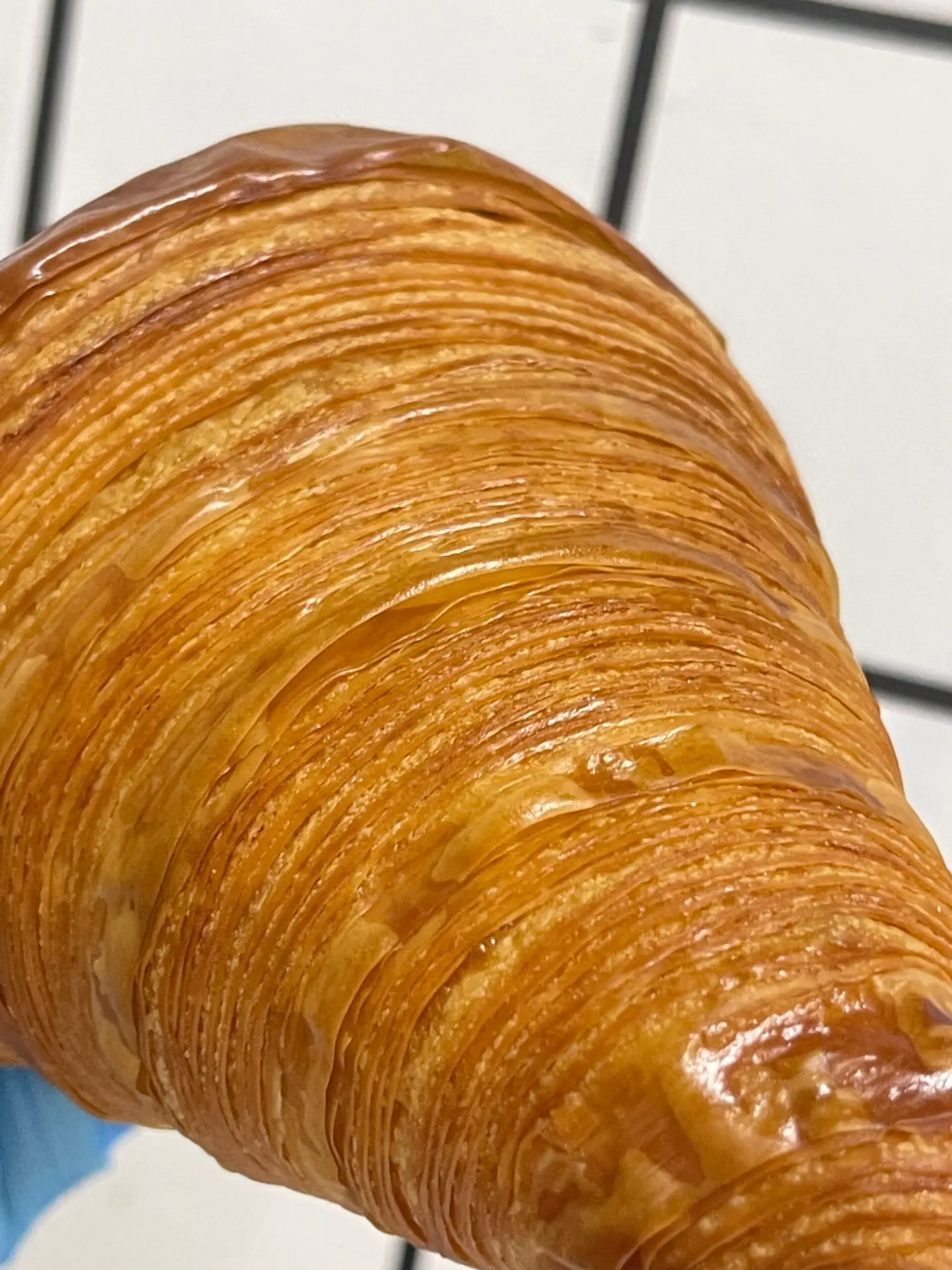 Flaky French croissant with premium butter